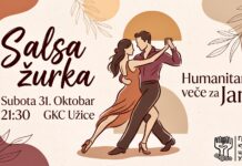 Humanitarno salsa veče za Janu u subotu u GKC-u